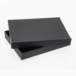 24 Choc Board Box & Lid; Black - Textured
